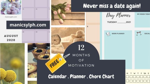 Free organizer- calendar, planner and chore chart
