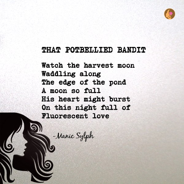 The poem THAT POTBELLIED BANDIT by Mona Soorma aka Manic Sylph