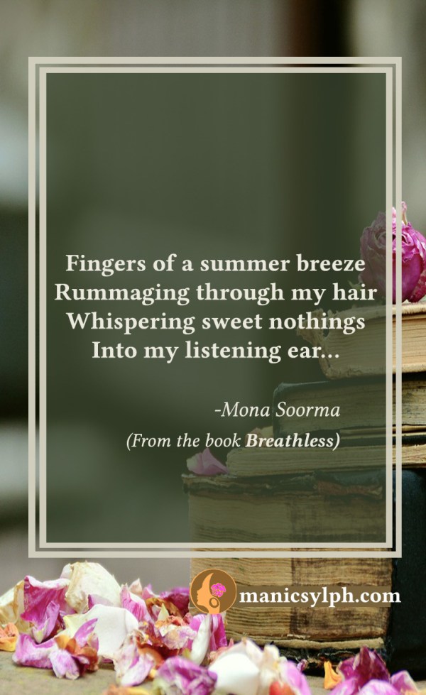 Lover Breeze- Quote from the book BREATHLESS Mona Soorma
