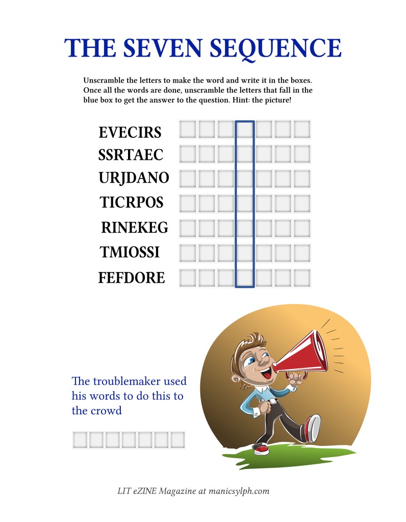 Puzzle: Unjumble the words (LIT eZINE Vol-4)