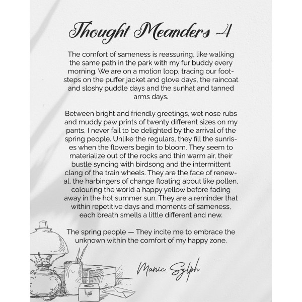 Musings | Thought Meanders 4 by Mona Soorma aka Manic Sylph