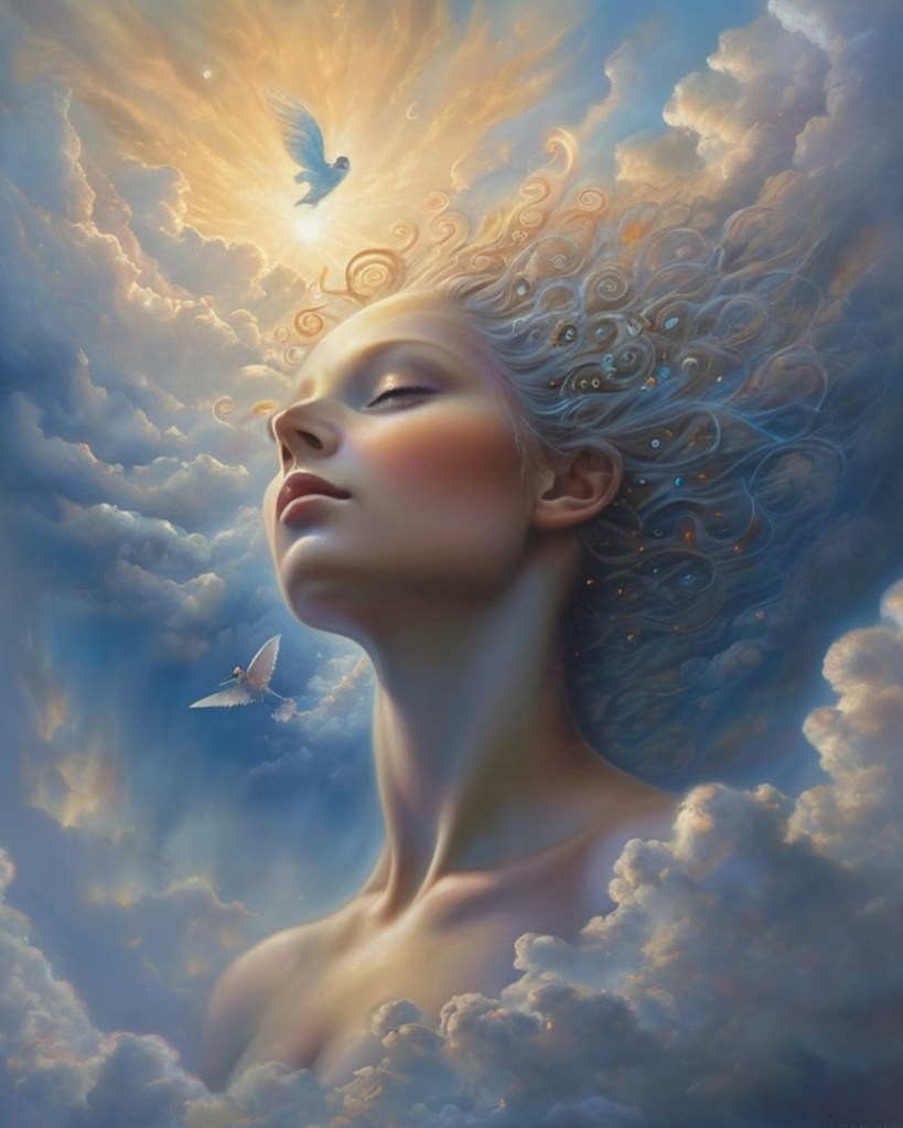 Woman spirit of the clouds