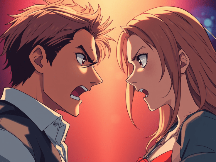 A couple having an argument