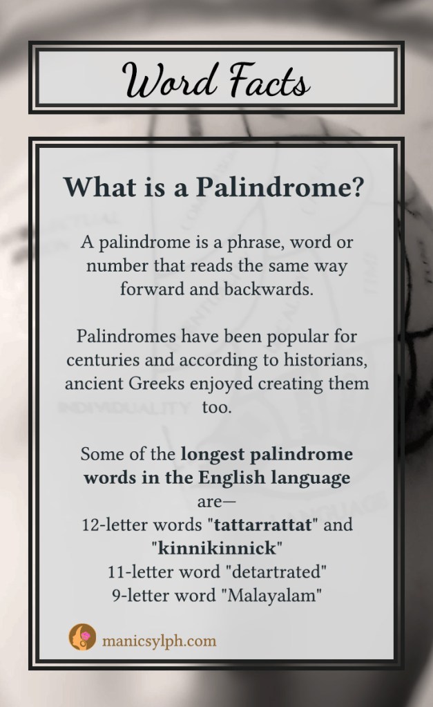 Word Facts ~ Palindrome